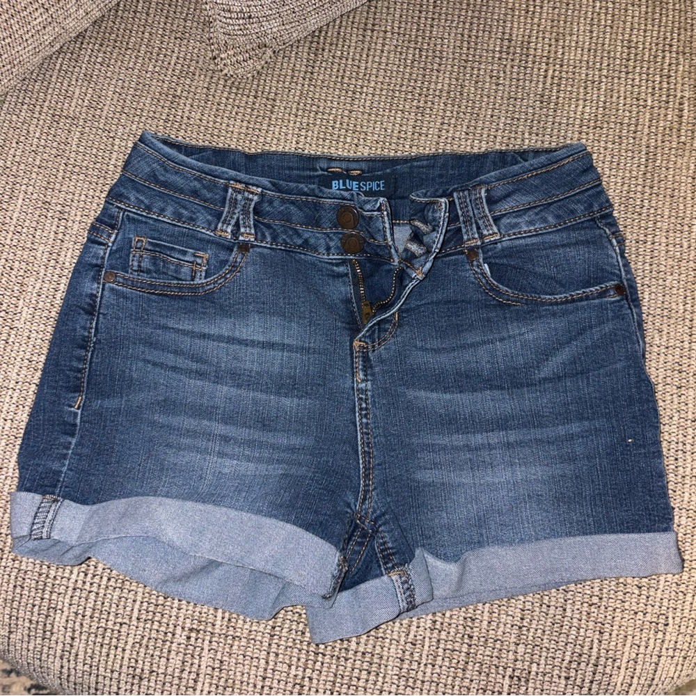 Blue Spice Dark Blue Jean Shorts
